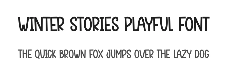 Winter Stories Playful Font by creativeletter — Display Font
