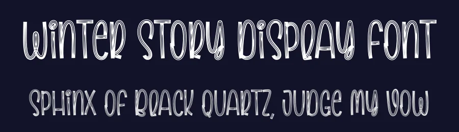 Winter Story Display Font by creativeletter — Script Handwritten Font — thumbnail 2
