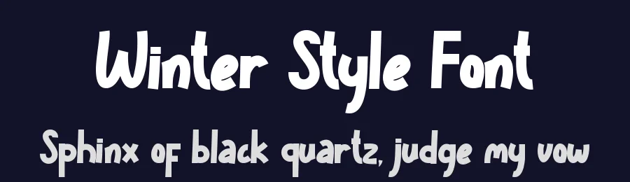 Winter Style Font by Yoga Letter — Display Font — thumbnail 2
