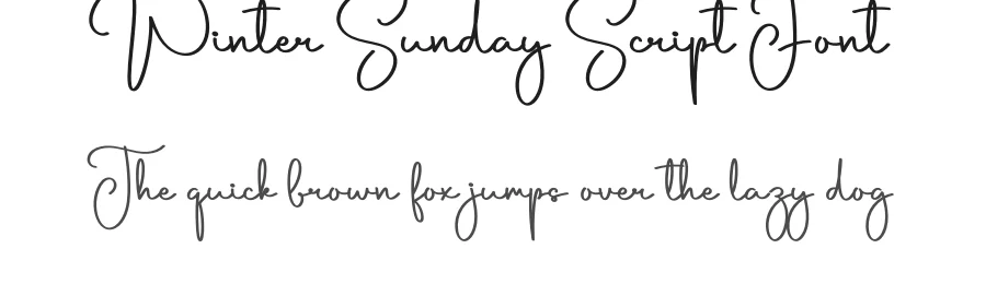 Winter Sunday Script Font by creativeletter — Script Handwritten Font