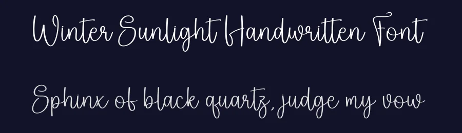 Winter Sunlight Handwritten Font by creativeletter — Script Handwritten Font — thumbnail 2