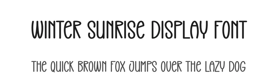 Winter Sunrise Display Font by creativeletter — Display Font
