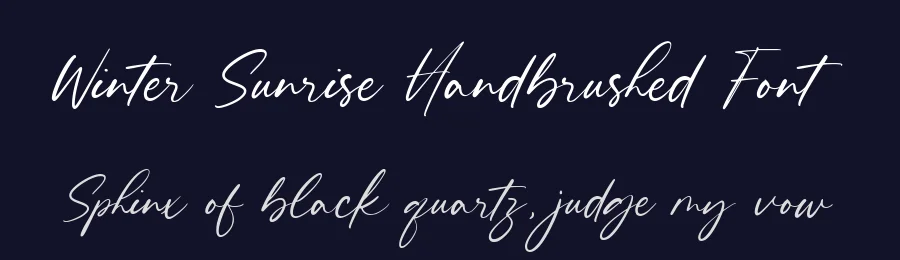 Winter Sunrise Handbrushed Font by balpirick — Script Handwritten Font — thumbnail 2