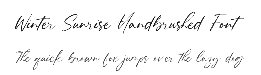 Winter Sunrise Handbrushed Font by balpirick — Script Handwritten Font