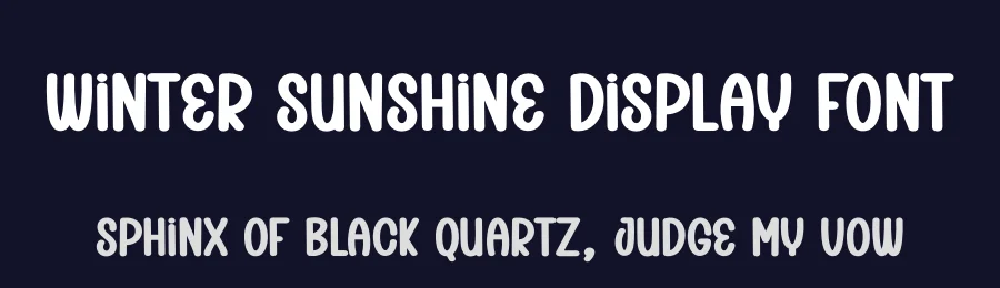 Winter Sunshine Display Font by creativeletter — Display Font — thumbnail 2