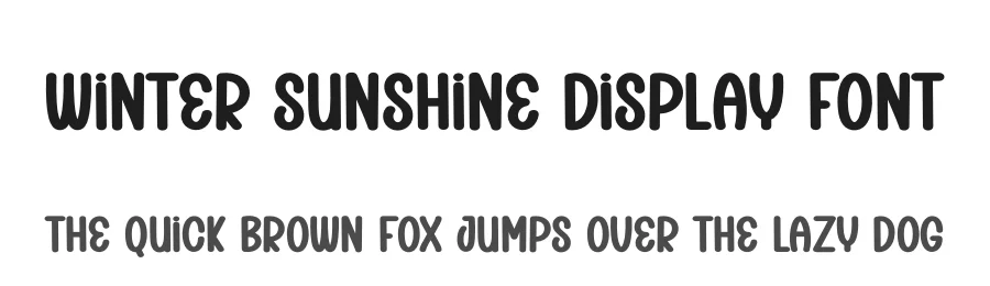Winter Sunshine Display Font by creativeletter — Display Font