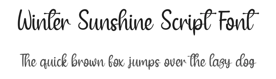 Winter Sunshine Script Font by andikastudio — Script Handwritten Font