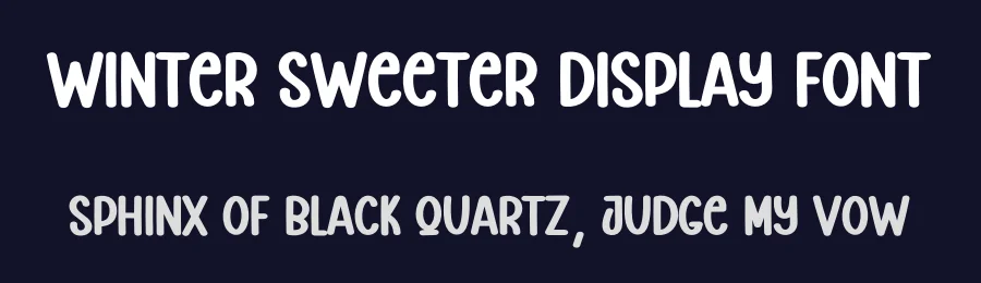 Winter Sweeter Display Font by creativeletter — Display Font — thumbnail 2