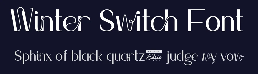 Winter Switch Font by edricstudio — Display Font — thumbnail 2