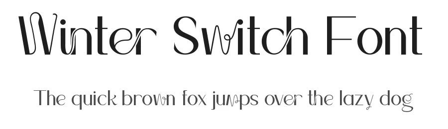 Winter Switch Font by edricstudio — Display Font