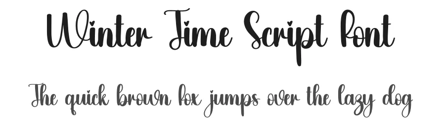 Winter Time Script Font by creativeletter — Script Handwritten Font
