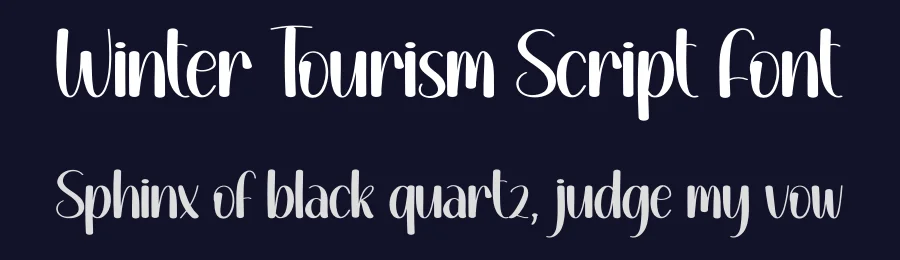 Winter Tourism Script Font by andikastudio — Display Font — thumbnail 2