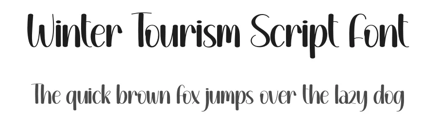 Winter Tourism Script Font by andikastudio — Display Font