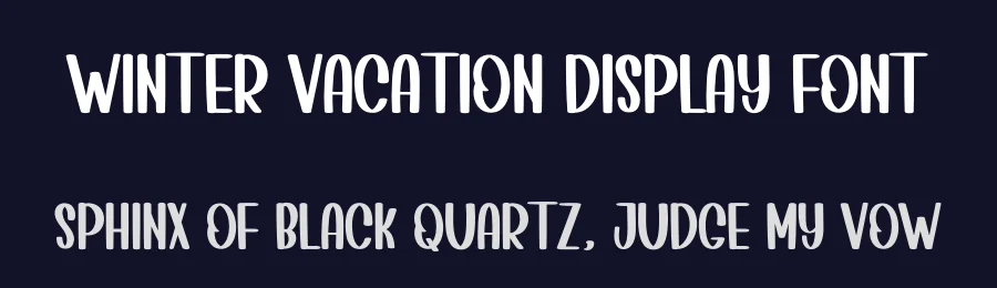 Winter Vacation Display Font by inermediaSTUDIO — Display Font — thumbnail 2