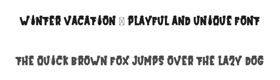 Winter Vacation – Playful And Unique Font by freshtypeink — Display Font