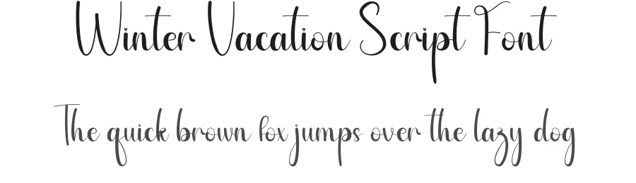 Winter Vacation Script Font by andikastudio — Script Handwritten Font