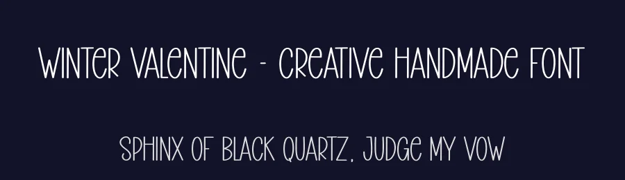 Winter Valentine – Creative Handmade Font by creativeletter — Display Font — thumbnail 2