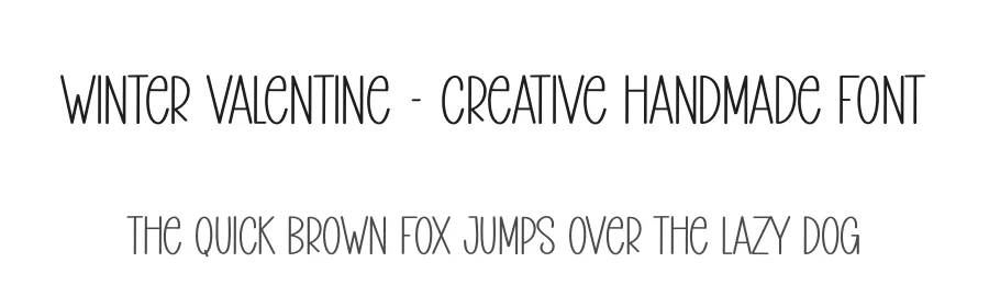 Winter Valentine – Creative Handmade Font by creativeletter — Display Font