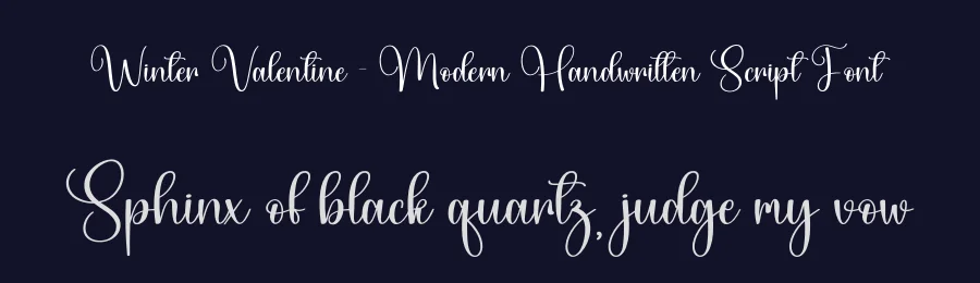 Winter Valentine – Modern Handwritten Script Font by creativeletter — Script Handwritten Font — thumbnail 2