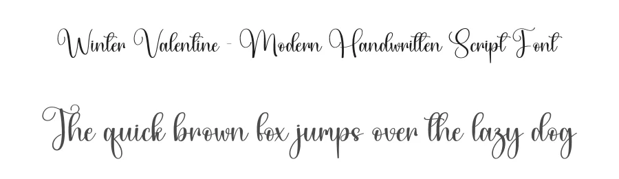 Winter Valentine – Modern Handwritten Script Font by creativeletter — Script Handwritten Font