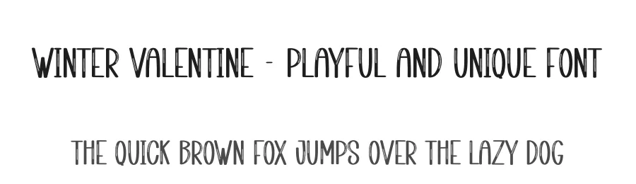 Winter Valentine – Playful And Unique Font by creativeletter — Display Font