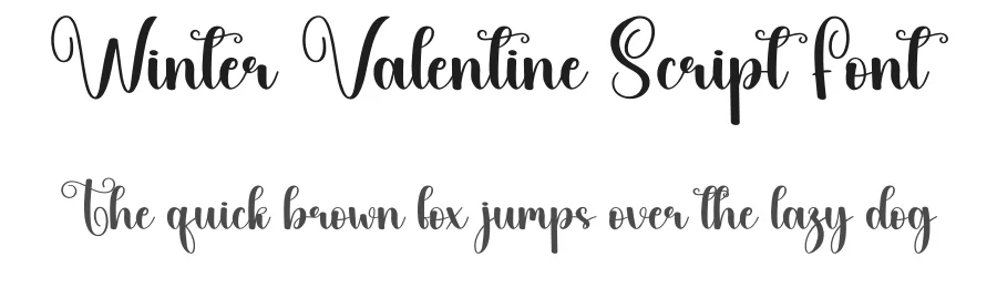 Winter Valentine Script Font by creativeletter — Script Handwritten Font