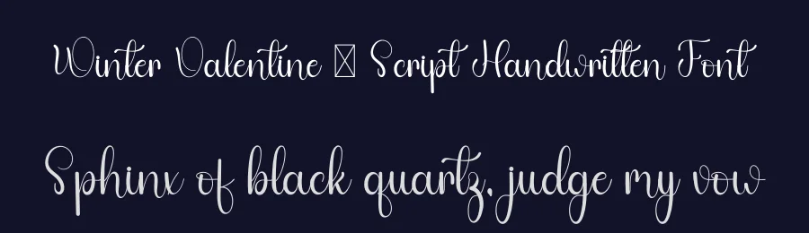 Winter Valentine – Script Handwritten Font by freshtypeink — Decorative Font — thumbnail 2