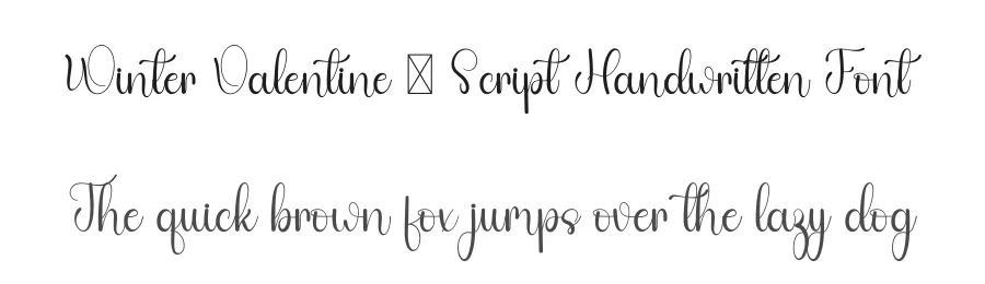 Winter Valentine – Script Handwritten Font by freshtypeink — Decorative Font