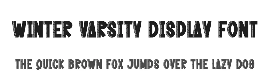 Winter Varsity Display Font by creativeletter — Display Font
