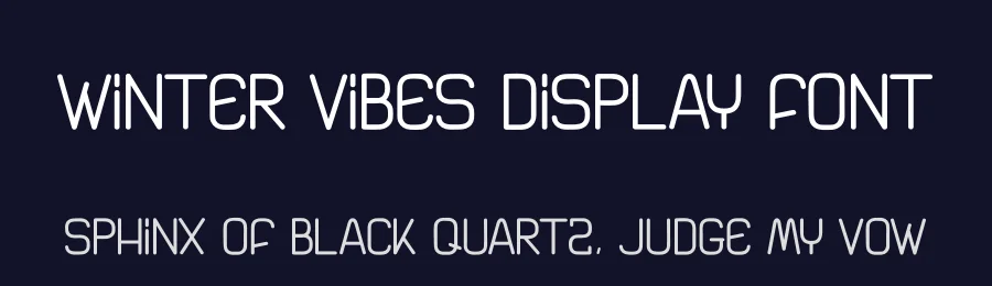 Winter Vibes Display Font by andikastudio — Display Font — thumbnail 2