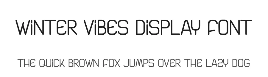 Winter Vibes Display Font by andikastudio — Display Font
