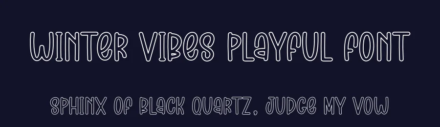 Winter Vibes Playful Font by creativeletter — Display Font — thumbnail 2
