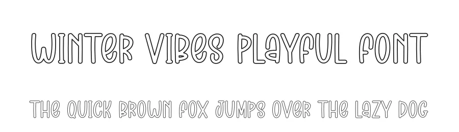 Winter Vibes Playful Font by creativeletter — Display Font