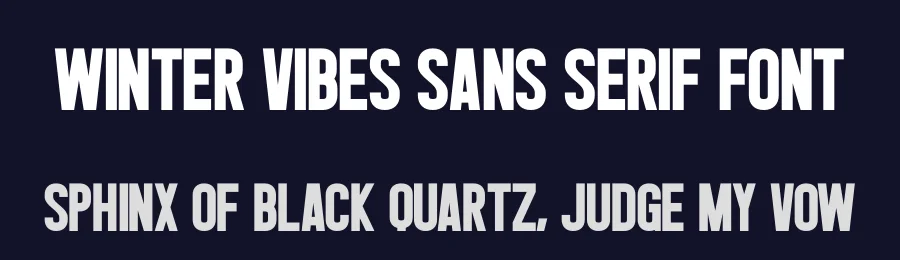 Winter Vibes Sans Serif Font by Craftedtype — Decorative Font — thumbnail 2