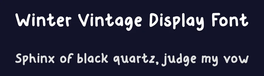 Winter Vintage Display Font by Craftedtype — Decorative Font — thumbnail 2