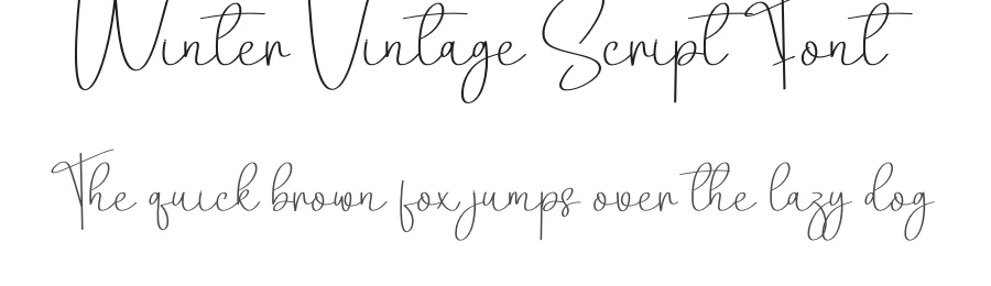 Winter Vintage Script Font by andikastudio — Script Handwritten Font