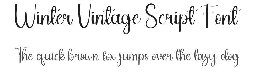 Winter Vintage Script Font by andikastudio — Script Handwritten Font