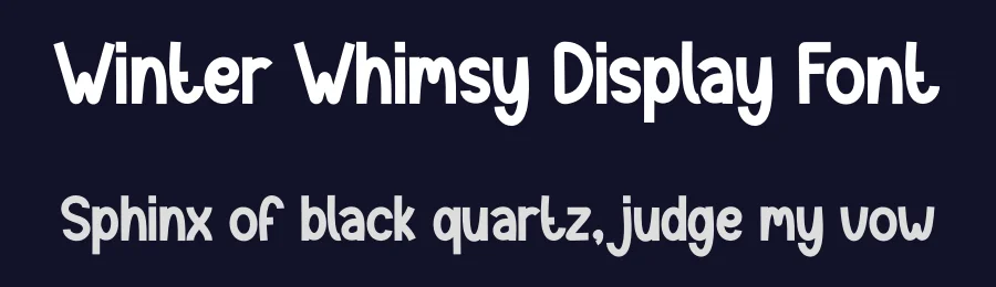 Winter Whimsy Display Font by andikastudio — Display Font — thumbnail 2