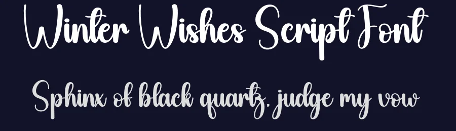 Winter Wishes Script Font by creativeletter — Script Handwritten Font — thumbnail 2