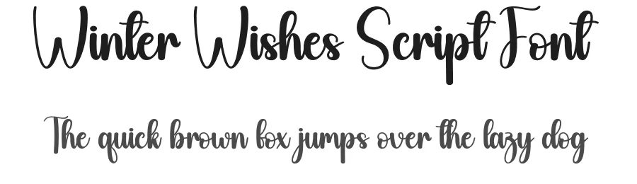 Winter Wishes Script Font by creativeletter — Script Handwritten Font