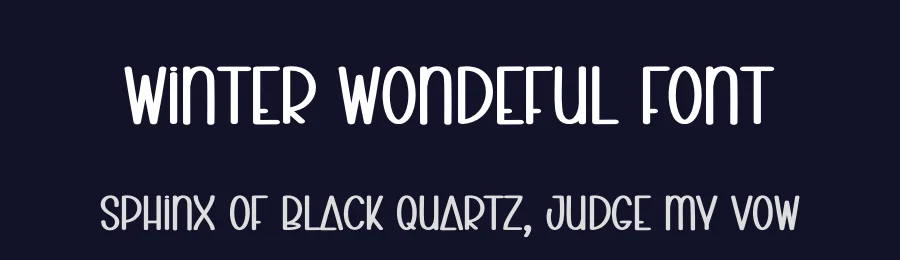 Winter Wondeful Font by andikastudio — Display Font — thumbnail 2