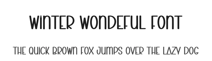Winter Wondeful Font by andikastudio — Display Font