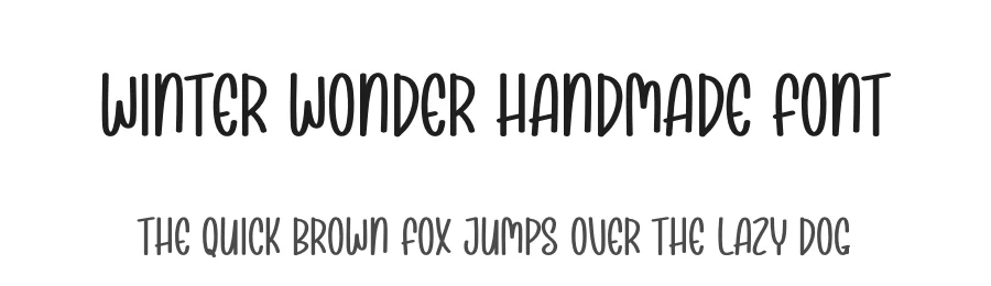 Winter Wonder Handmade Font by creativeletter — Display Font