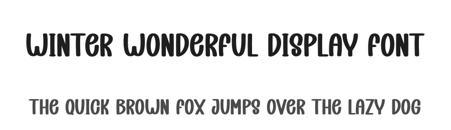 Winter Wonderful Display Font by creativeletter — Display Font