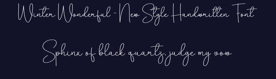 Winter Wonderful – New Style Handwritten Font by creativeletter — Script Handwritten Font — thumbnail 2