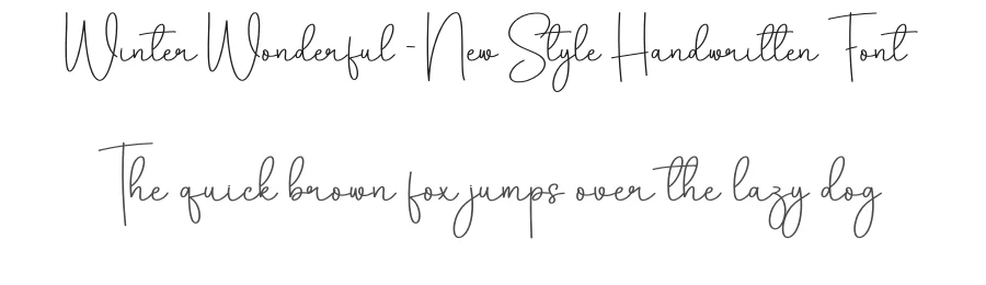 Winter Wonderful – New Style Handwritten Font by creativeletter — Script Handwritten Font