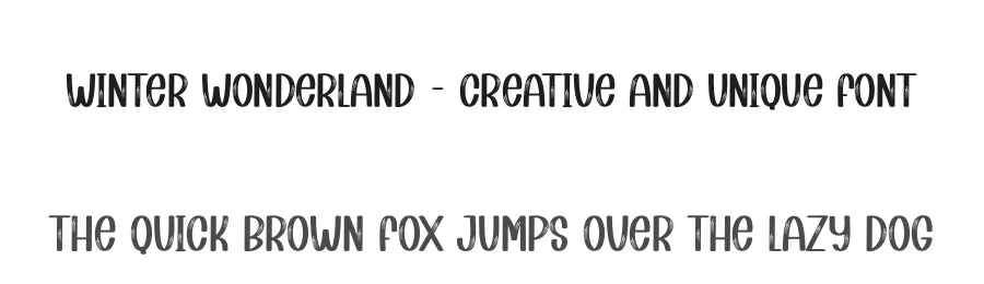 Winter Wonderland – Creative And Unique Font by creativeletter — Display Font