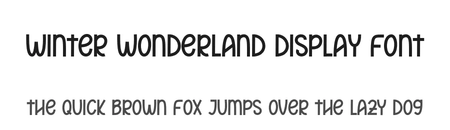Winter Wonderland Display Font by andikastudio — Display Font