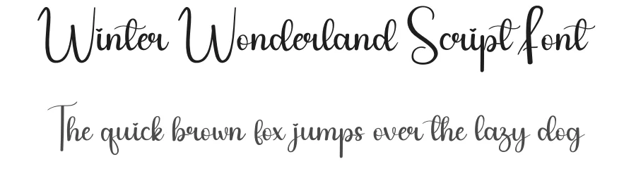 Winter Wonderland Script Font by andikastudio — Script Handwritten Font