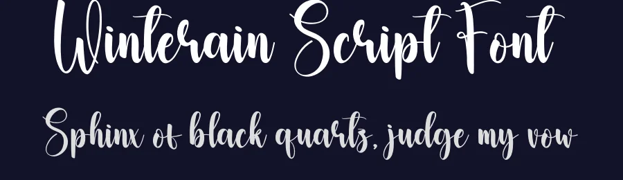 Winterain Script Font by creativeletter — Script Handwritten Font — thumbnail 2